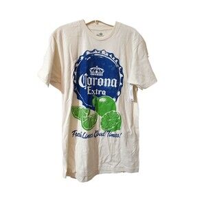 NWT Corona Extra Tee sz M 100% Cotton “Fresh Limes Good Times"